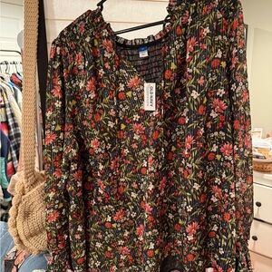 Old Navy NWT floral blouse 3x